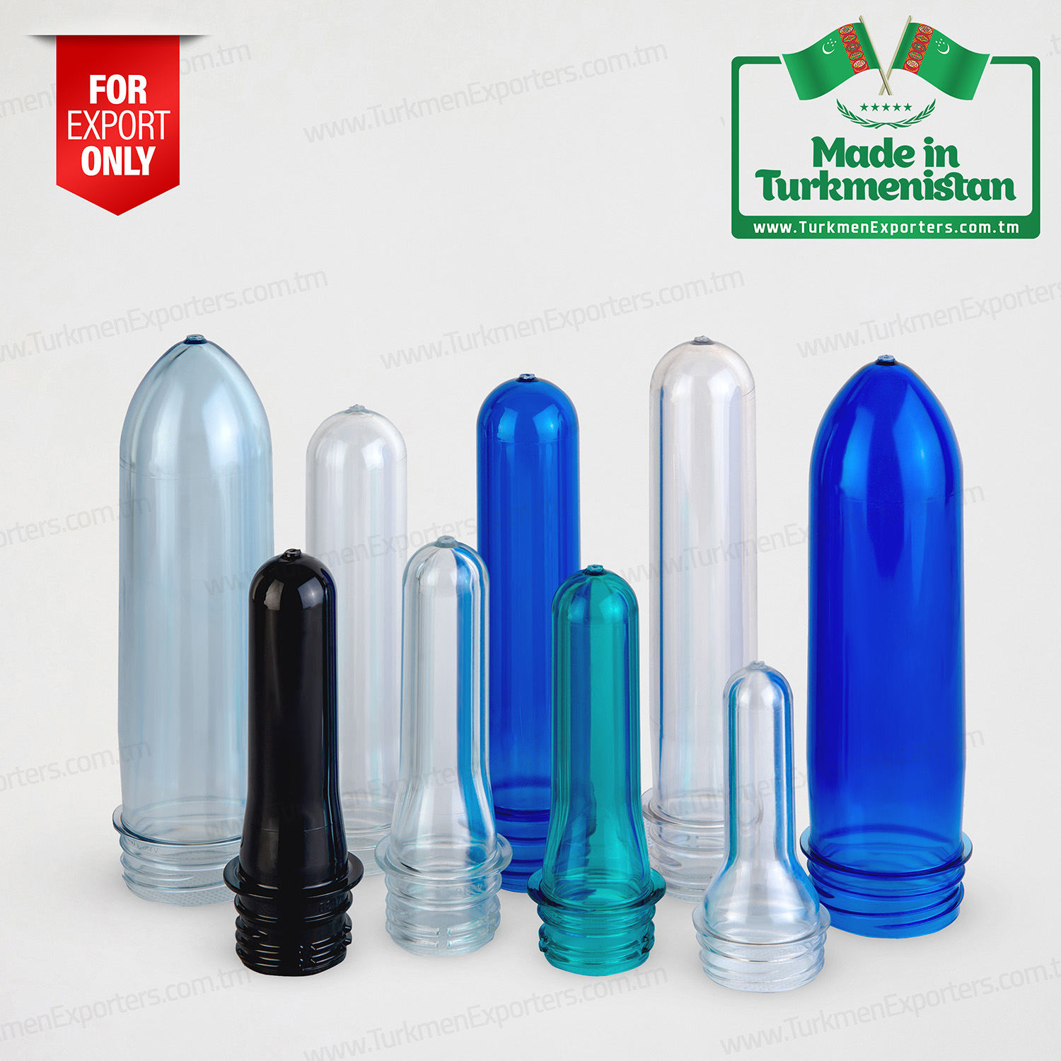 PET bottle preforms wholesale from Turkmenistan | Ak Gap economic society
