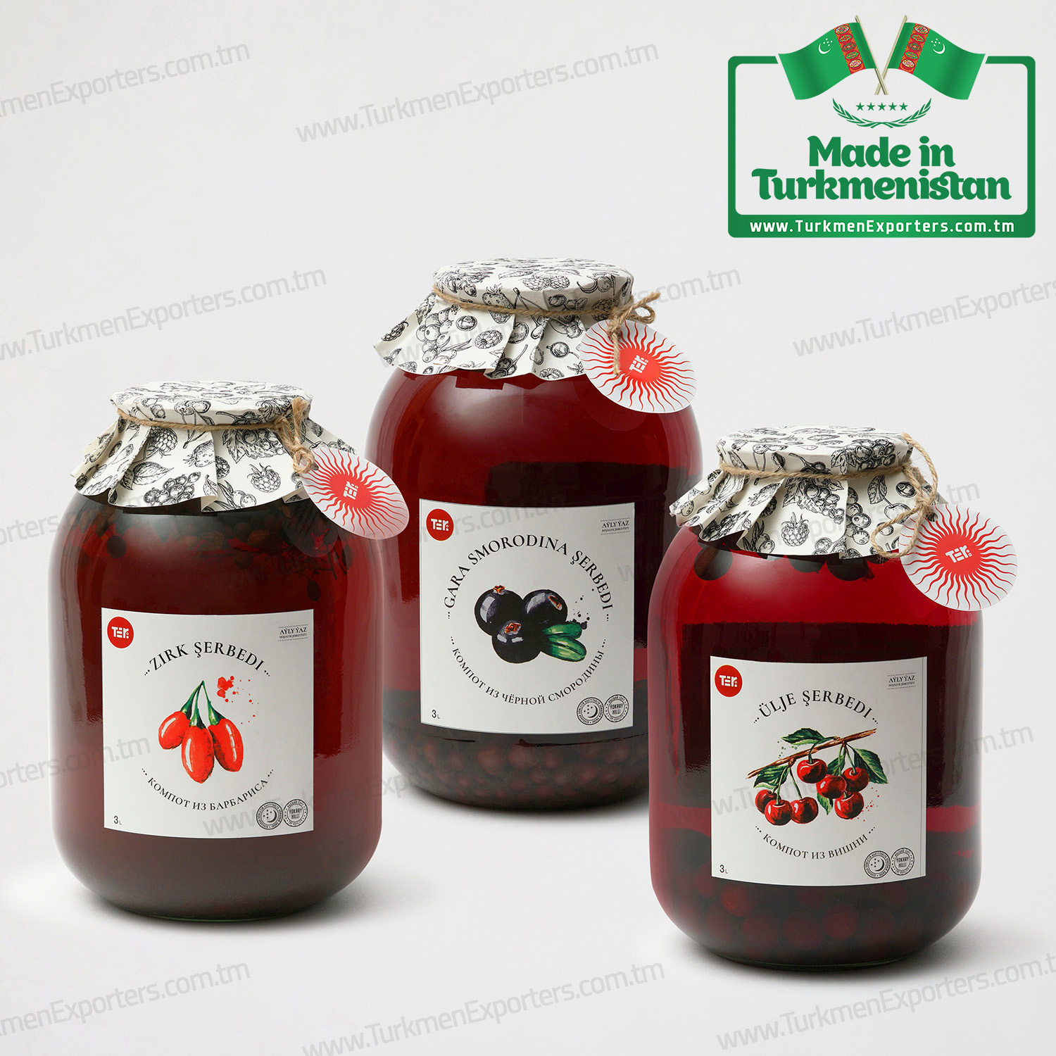 Fruit compotes Teri wholesale from Turkmenistan | Ayly Yaz economic society 