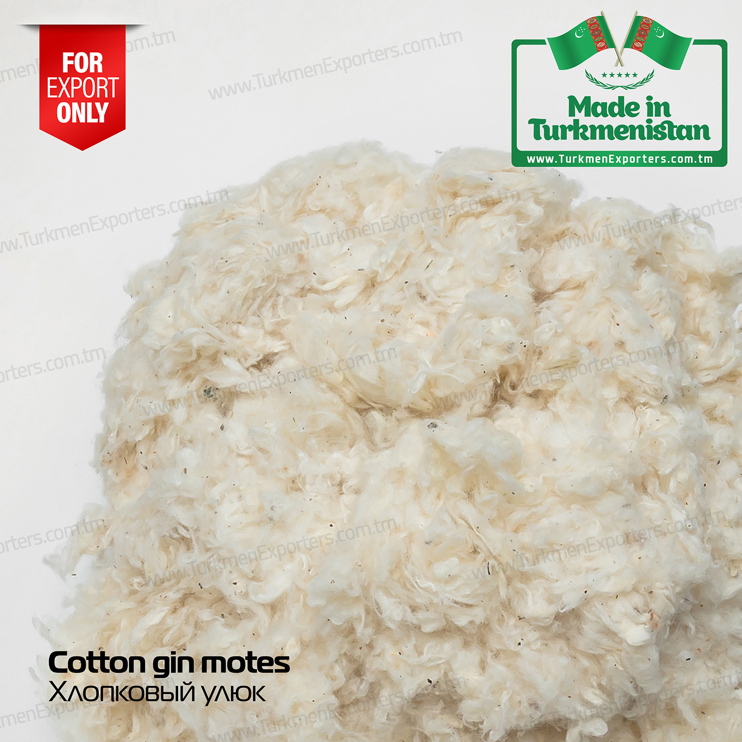 Temizlenmiş pamuk uluğu | Türkmen ihracat ithalat ve ticaret hizmetleri özel şirketi