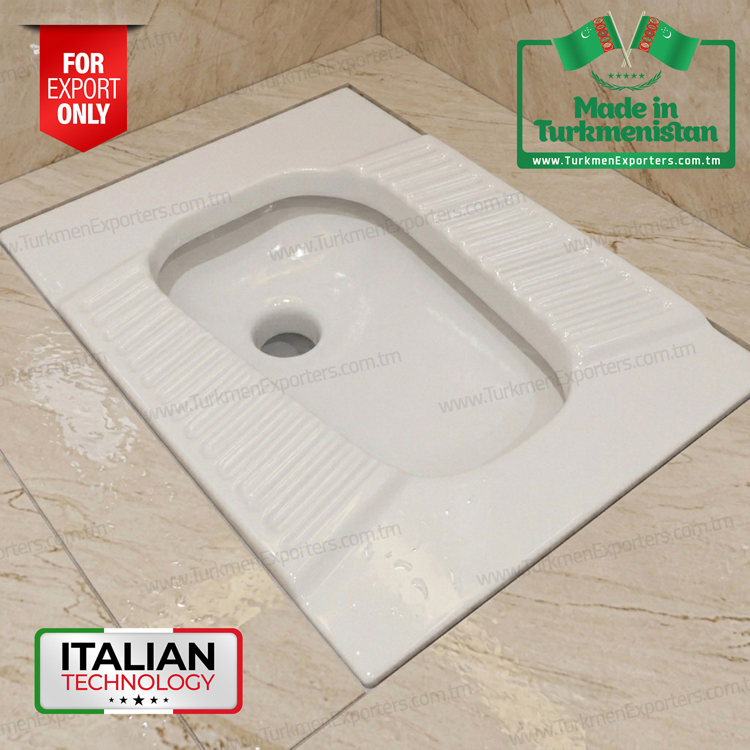 Turkish style squat toilet | Eziz Doganlar Keramika ES