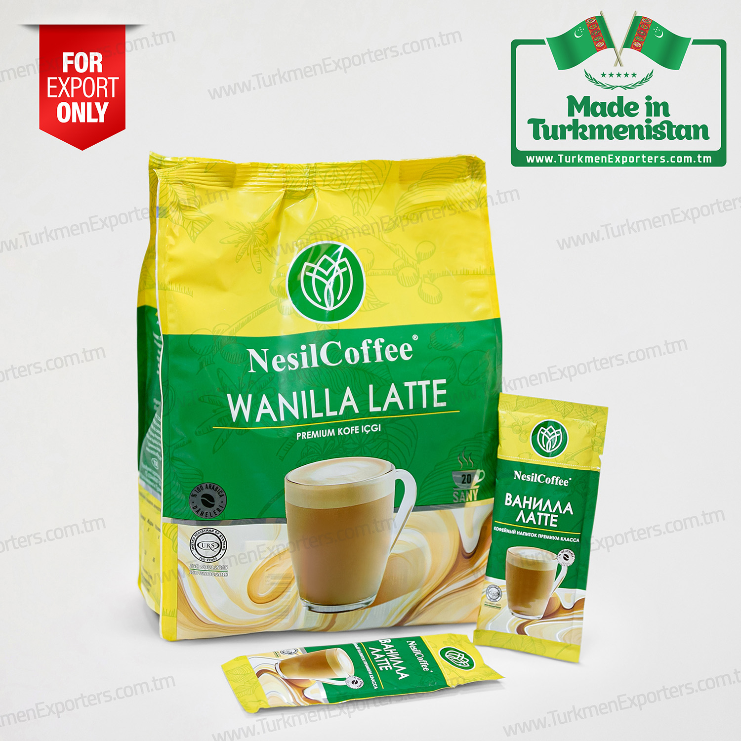 NesilCoffee 3'ü 1 arada hazır kahve Türkmenistan ürünü | Nesil Kofe özel şirketi