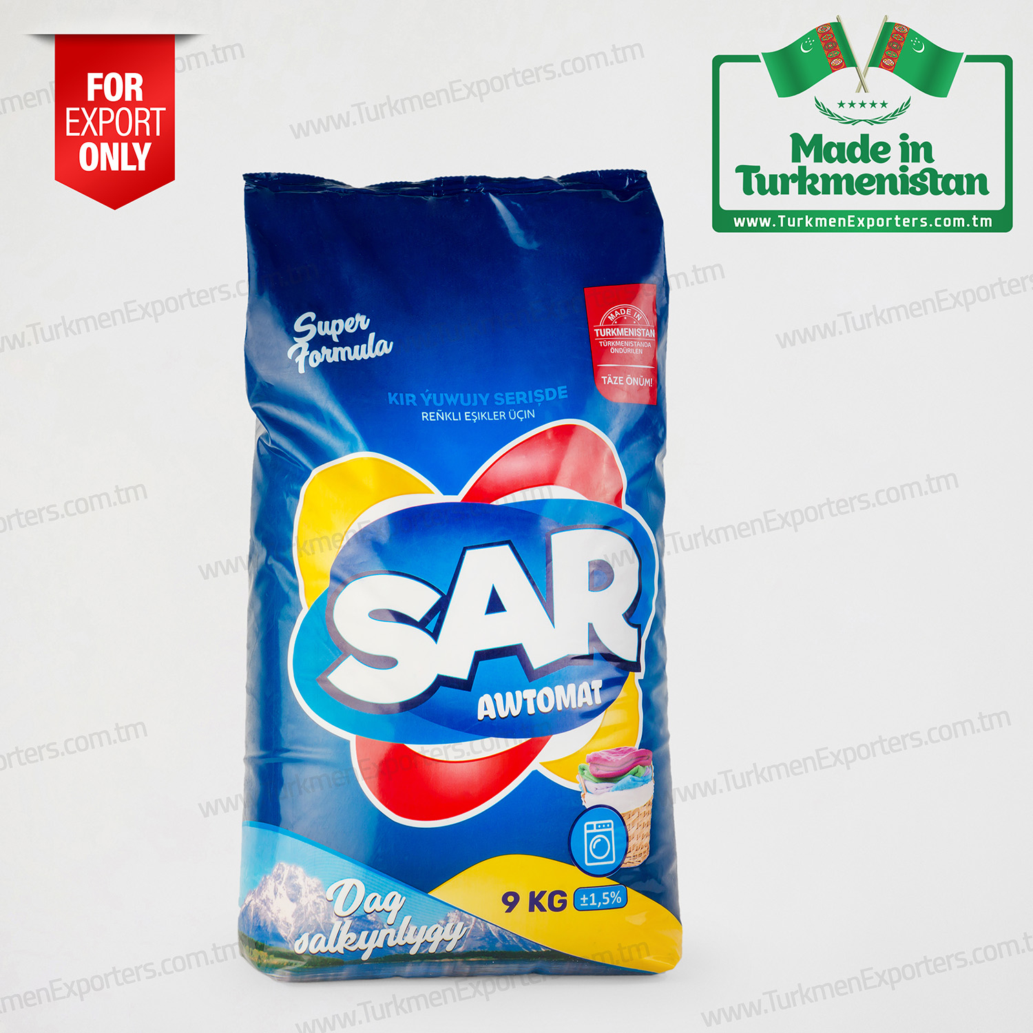 Sar toz çamaşır deterjanı 9kg | Türkmen Berk Metal özel şirketi