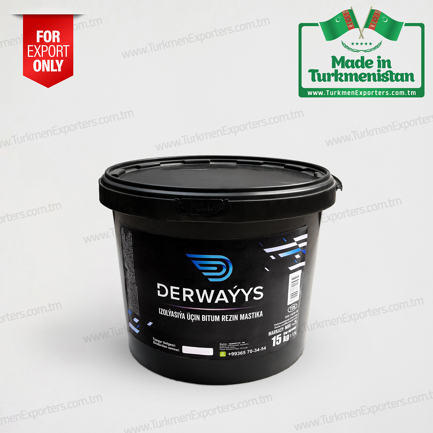 Bitumen mastic in Turkmenistan wholesale for export | Derwayys individual enterprise